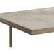 Kamali 60 X 30 inch Matte / Antique Gold Coffee Table